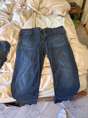 Ag Adriano Goldschmied Dark Blue Relaxed Jeans